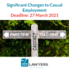 Significant Changes to Casual Employment Deadline: 27 September 2021 casual-employment_-deadline